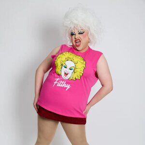 Cakeworthy Unisex Divine Pink Tank Top T-Shirt Size 2XL NWT